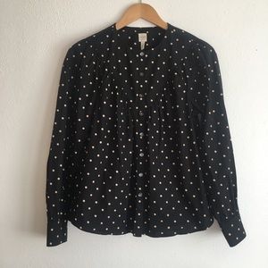 SALE! Rebecca Taylor La Vie Polka Dot Puff Sleeve